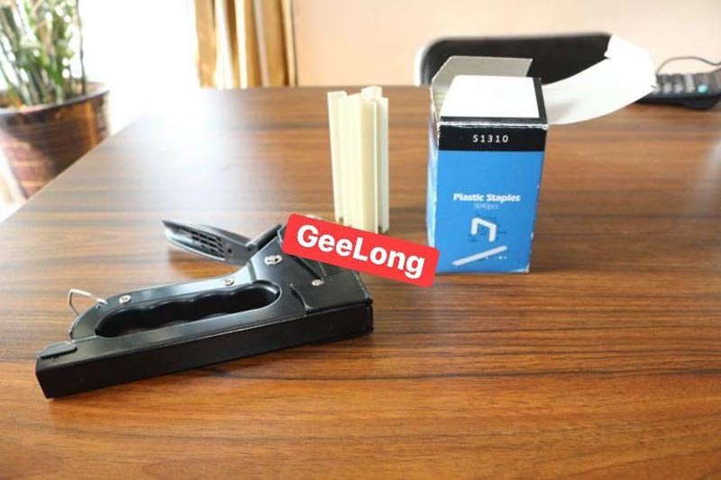 staples plastik / kuku dan stapler dan pistol pneumatik secara manual