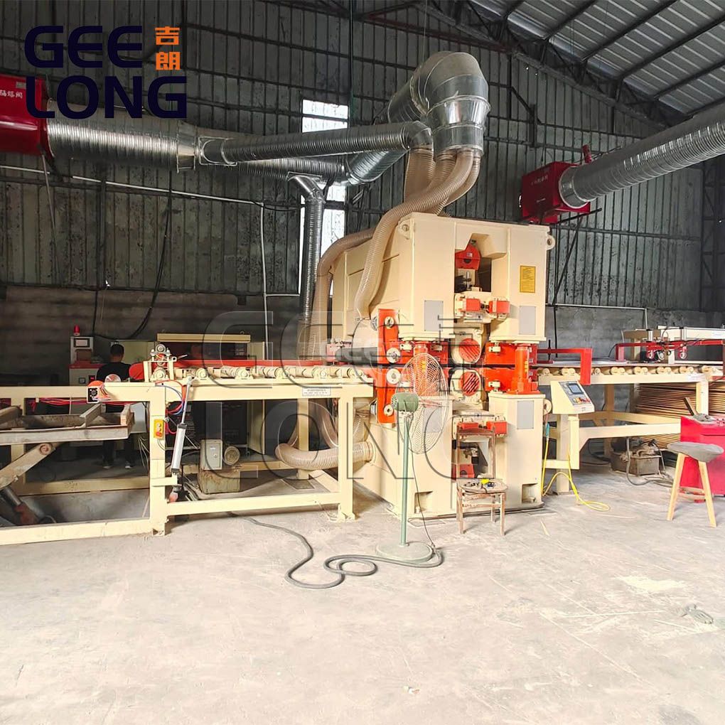 China GEELONG heavy duty double side plywood calibration sanding machine
