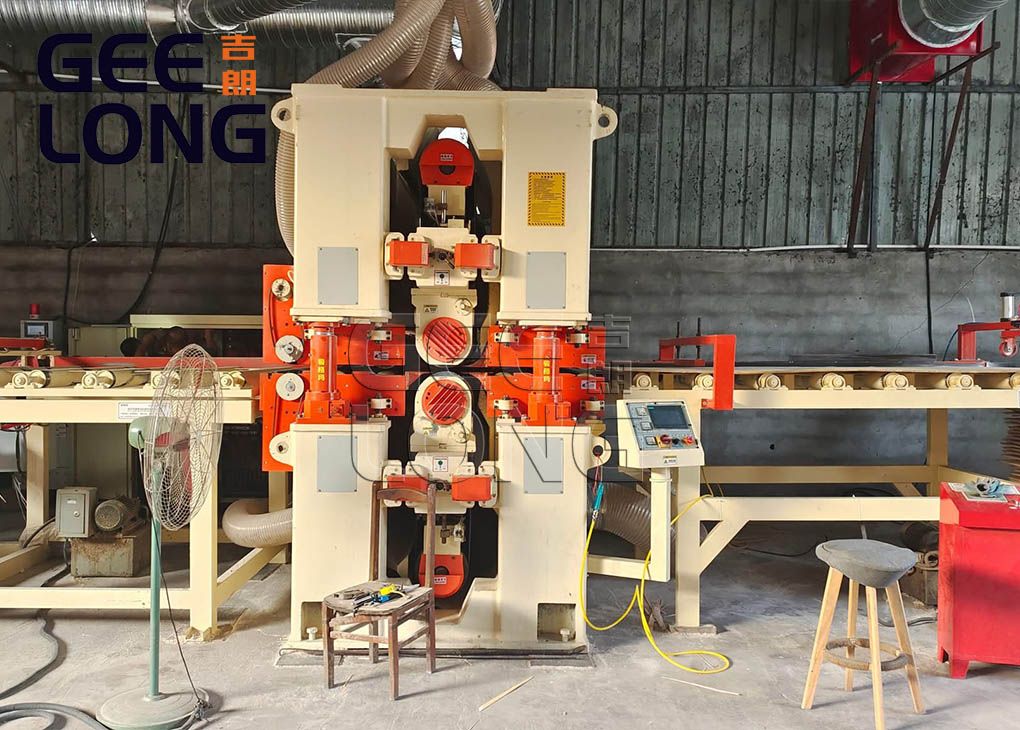 China GEELONG heavy duty double side plywood calibration sanding machine