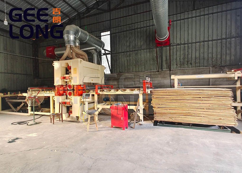 China GEELONG heavy duty double side plywood calibration sanding machine