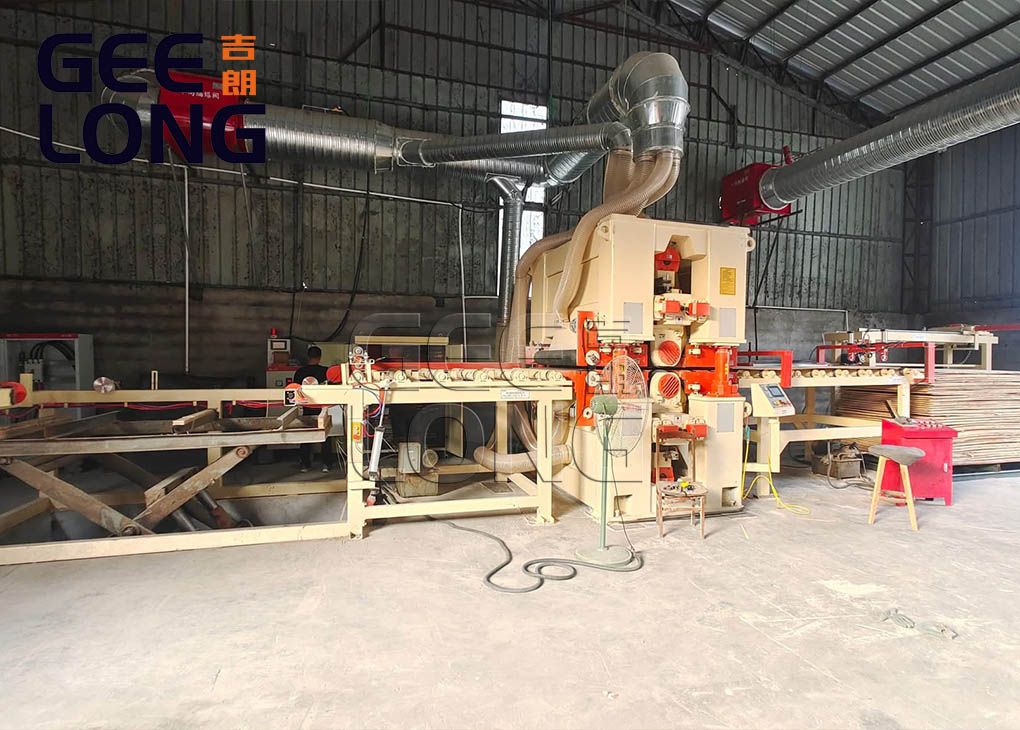 China GEELONG heavy duty double side plywood calibration sanding machine