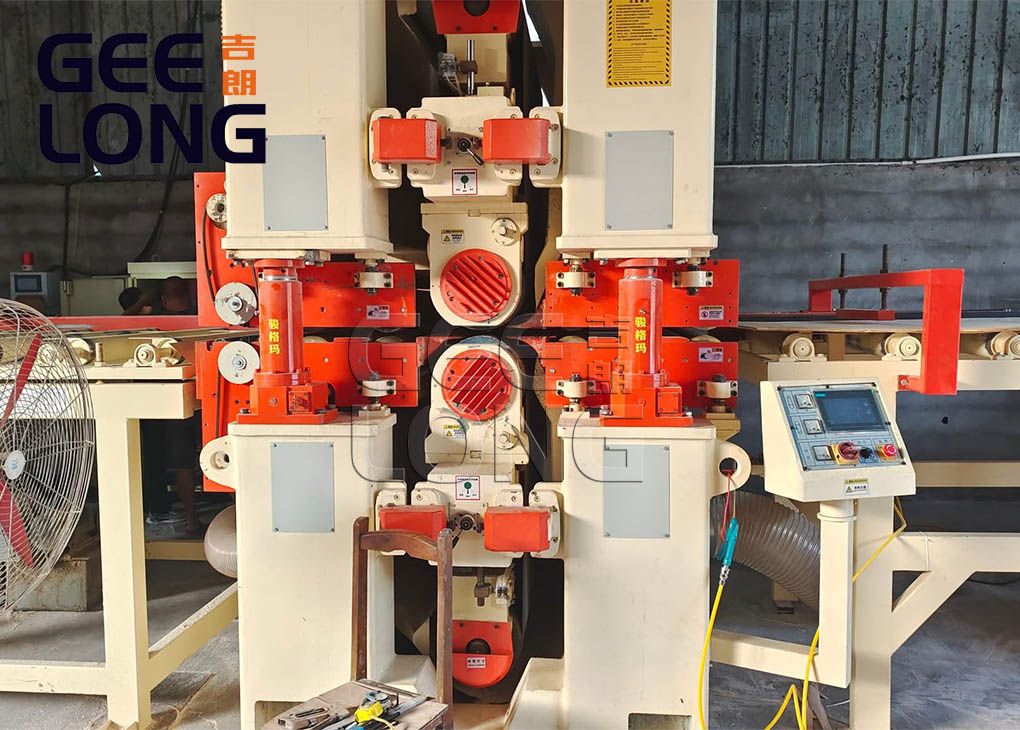 China GEELONG heavy duty double side plywood calibration sanding machine